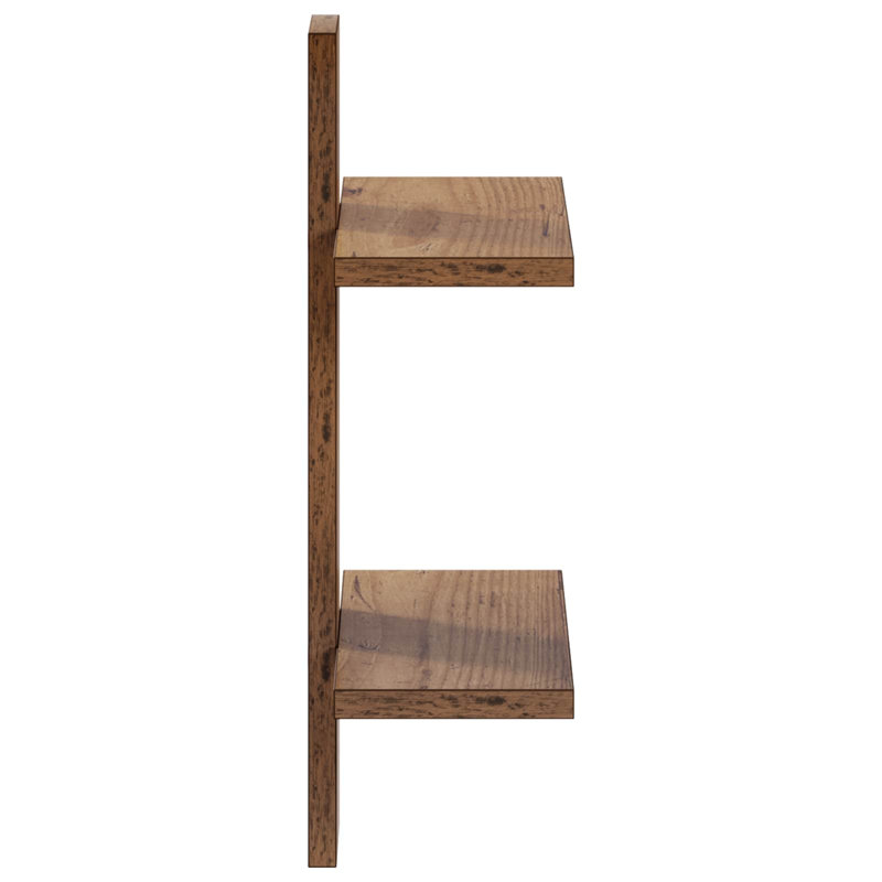 Engineered Wood Wall Shelf, Old Wood