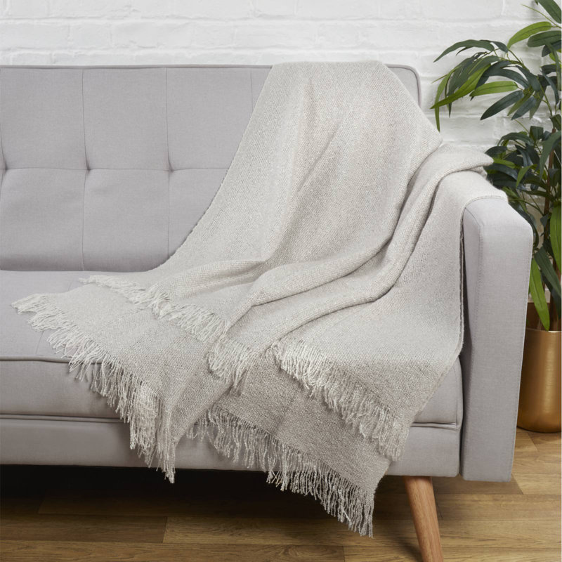 Vikesha Throw Blanket, Grey