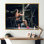 «Athletic Woman Workout With Trx Suspension Strips» - Reproduction sur toile d'aérobie et de musculation_106274