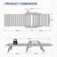 Chaise longue avec accoudoirs et roulettes Swann-130969231