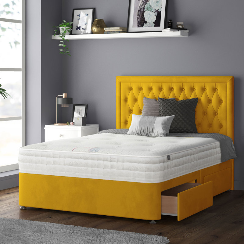 Scarborough Upholstered Headboard, Turmeric, Super King (6')
