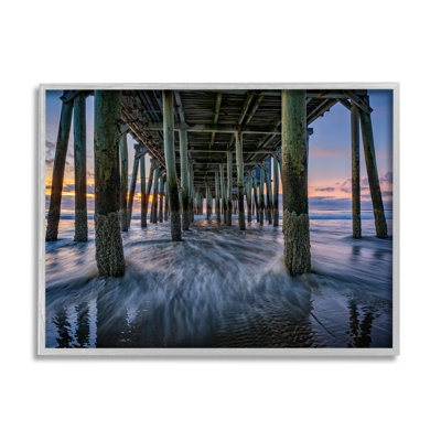 " Under Pier Beach Waves " by Rick Berk