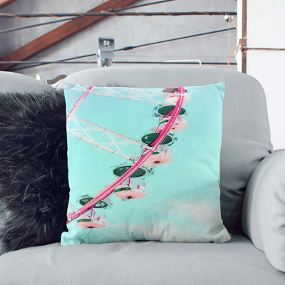 Ferris Wheel in Abstract Cushion with Filling