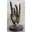 Signé Salvador Dali, geste de la main patine brune 100% bronze massif, cadeau de sculpture