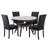 Banford 4 - Person Faux Marble Top Four Leg Dining Set-83403400