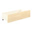 Lot de 2 boîtes de rangement sous le lit en pin naturel, style transitionnel, avec roulettes pour optimiser l'espace de votre chambre, 95 x 43 cm (37,5 x 17 pouces), en bois, avec roulettes pour un rangement efficace.