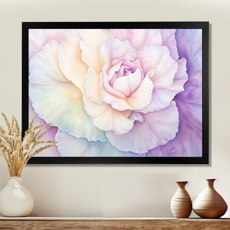 Lavande, étreinte de fleur d'œillet I, Reproduction encadrée d'une seule photo sans pass, Black, H 12 po x l 20 po