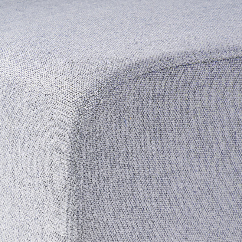 Chaise de salle à manger rembourrée, Gris clair
