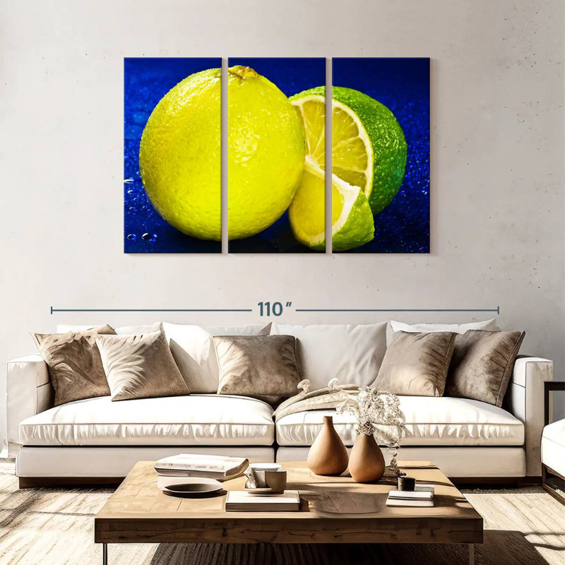 Yarlin Lemon Lime, 48" H x 74" W