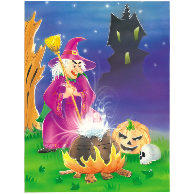 Zakare Double Sided Polyester Halloween Garden Flag, 28" H x 40" W