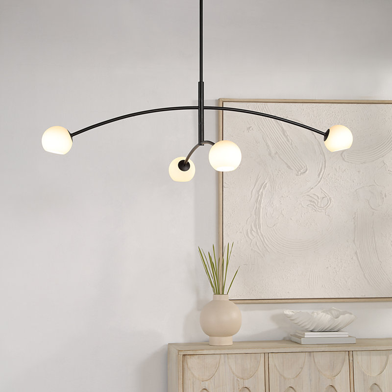 Alisina Iron 4-Light Chandelier