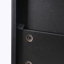 Grande armoire de salle de bain moderne autoportante avec 2 tablettes réglables, 3 tiroirs, portes en verre à fermeture en douceur-118436592