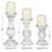 3 Piece Wood Tabletop Candlestick Set-2110241393