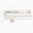 L-Shaped Platform Bed Twin Size With Trundle, Solid Wood Platform Bed With Storage Drawers And Shelves, No Spring Box Needed, White-115815839