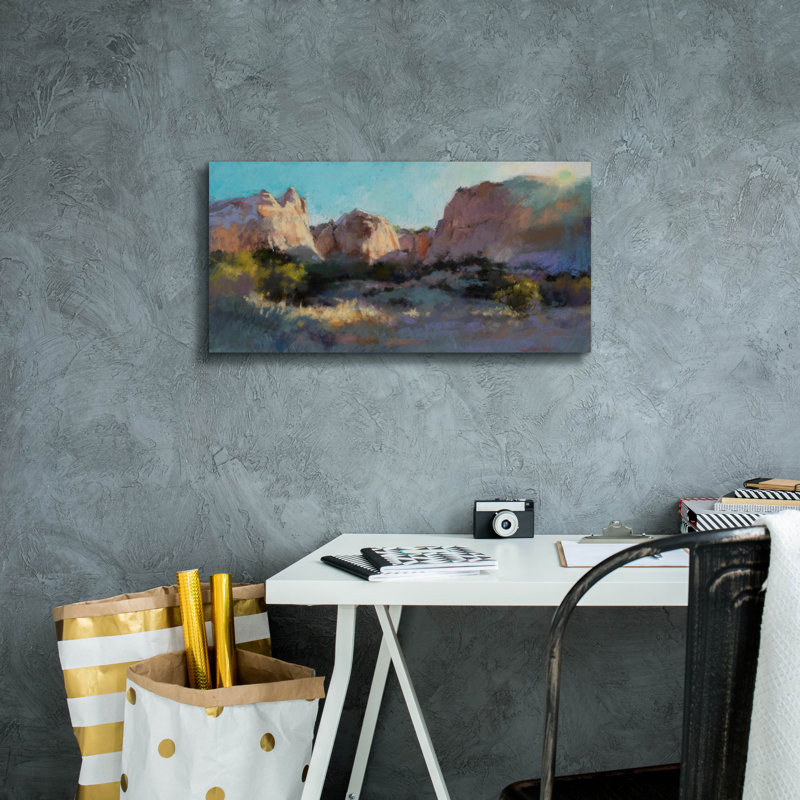 Art mural sur toile «Morning Sun Dew» par Christine Debrosky, H 12 po x l 24 po x P 0,75 po