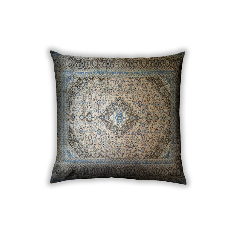 Floral Throw Pillow, Microsuede