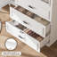 Armoire-penderie Armoire avec 8 portes et 3 tiroirs, grande armoire-penderie 74,8 po-123101668