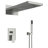 High-End Modern Luxury 3-Function Shower Faucet Set, Complete Shower System with 22" x 9" Waterfall & Rainfall Shower Head, Handheld Shower and Pressure Balancing Valve-85121180