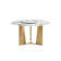 Round Sintered Stone Dining Table With Rotating Tray