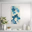Blue Flower Fall II Painting by F. Elizabeth Douglass-26942978-26942983