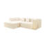 90.6  Velvet Upholstered  3-In-1 Multi-Functional Folding Sleeper Sofa With Movable Ottoman & Pull-Out Bed Nailhead Trim & Rolled Arm  Beige/White-1643940530
