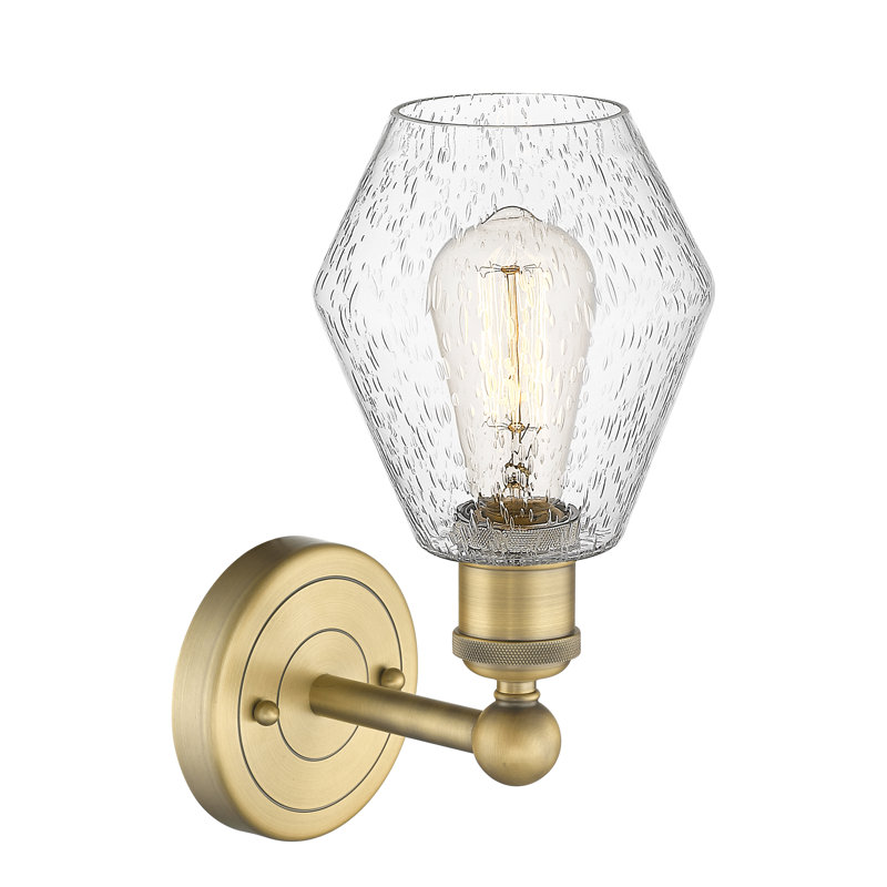 Amylea Armed Sconce, Seedy, Brushed Brass