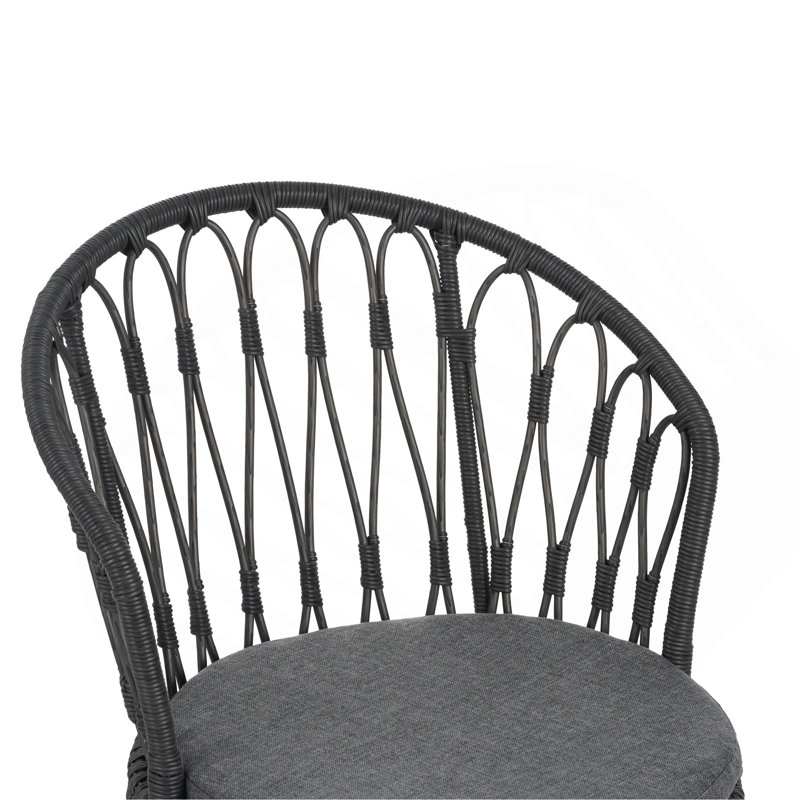 TAVON CHAIR, 2PCS avec 2 coussins, gris
