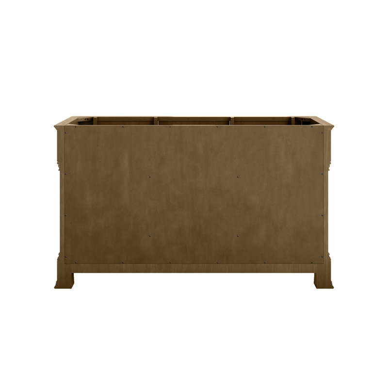 Brookfield 60'' W Double Vanity, Widespread, Honey Oak, Phantome Eclos