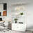 White Double-Door, Four-Layer Multi-Functional Storage Cabinet With Remote-Controlled Ambient Lighting And Adjustable Feet; Multi-Purpose Display Cabinet For Living Room.-594056410
