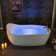 71" x 31.5" Whirlpool and Air Bath Heated Soaking Combination Tub with Tub Filler