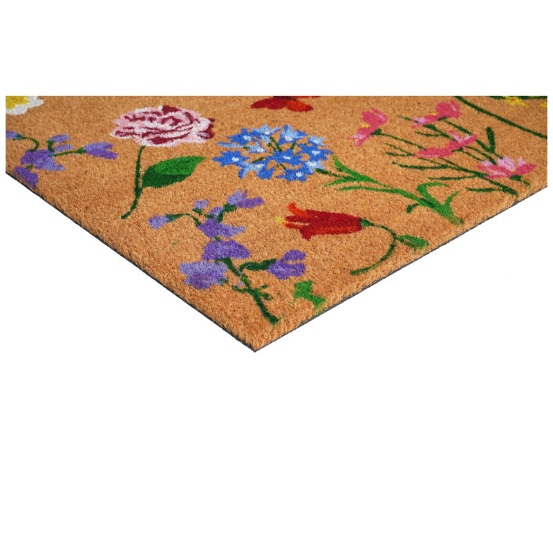 Butterfly Garden Doormat, 17” W x 29” L