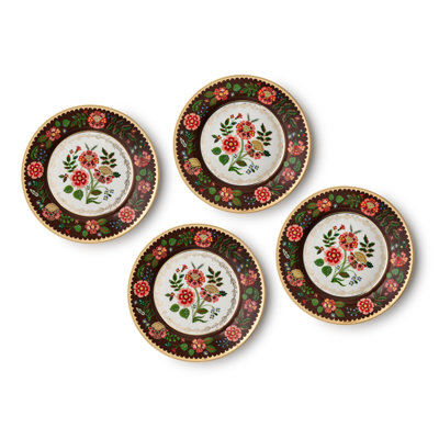 Gracie Porcelain Dessert Plate Set