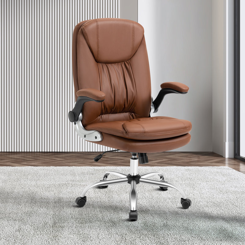 Chaise de cadre ergonomique, Brun