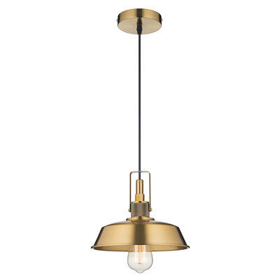 1 - Light Antique Gold Single Pendant