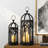 One Allium Way Farmhouse Church Window Wood and Metal Lantern-438284935
