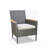 4-Piece All-Weather Gray Rattan Patio Dining Chair-582017333