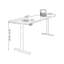 Bureau en bois massif brun et noisette + acier noir-1367447334