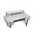 Safea Antique White & Black Finish Computer Desk (Not Including Office Chair)