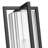 Aura 1 Light Outdoor Post Mounted Fixture in Black