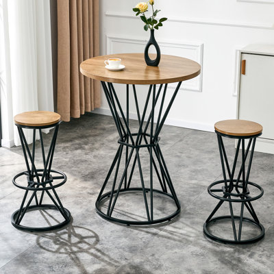 Ensemble de table de bar 3 pièces avec tabourets de bar Denali