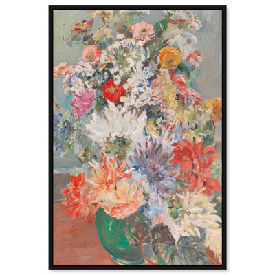 August 1906 Still Vase LR Canvas Floral & Botanical Print by Oliver Gal, Black Frame, 10 x 15