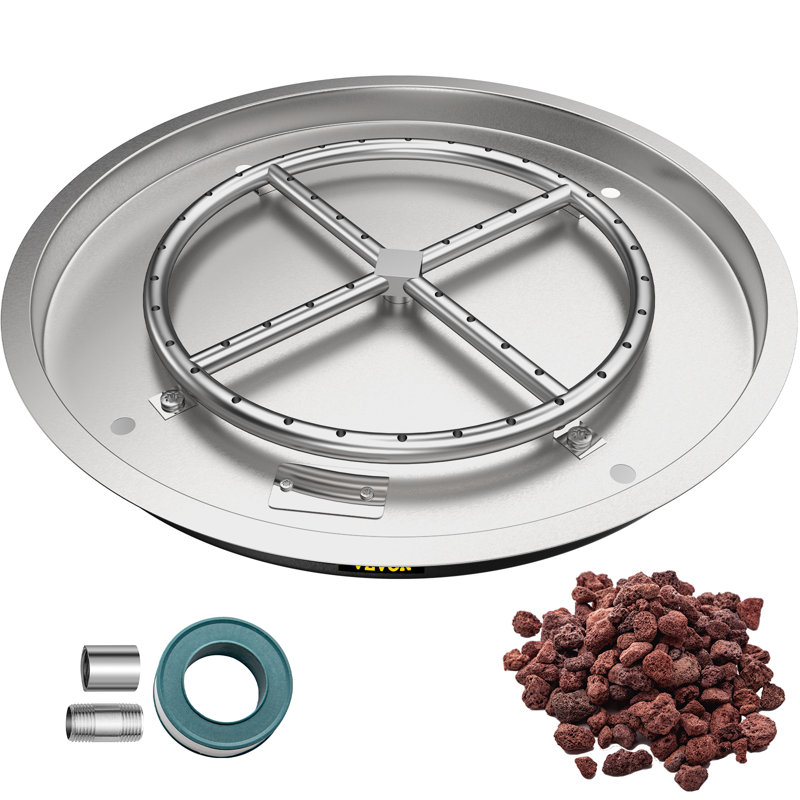 21'' Round Stainless Steel Fire Pit Tool