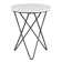 Najuan 23.6" High White Side Table