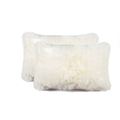 Sheepskin Fur Throw Pillow