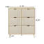 Range-chaussures en rotin 6 portes
