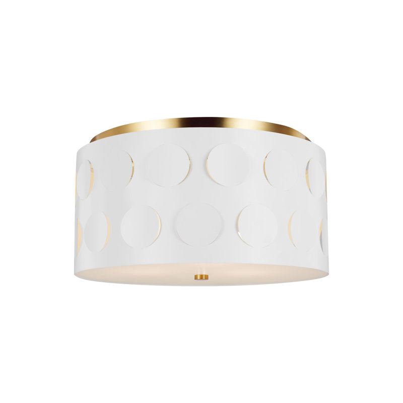 Plafonnier encastré 3 lumières 17,9 po Dottie, Bronze brillant