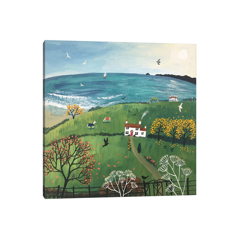 Autumn Beside The Sea, 45.72 cm H x 45.72 cm W
