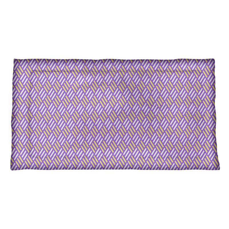 Taie décorative Katelyn Elizabeth, Très grand, Polyester, Mauve / Jaune