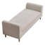 Banc moderne de 83 po de largeur avec accoudoirs et 2 traversins-517217339