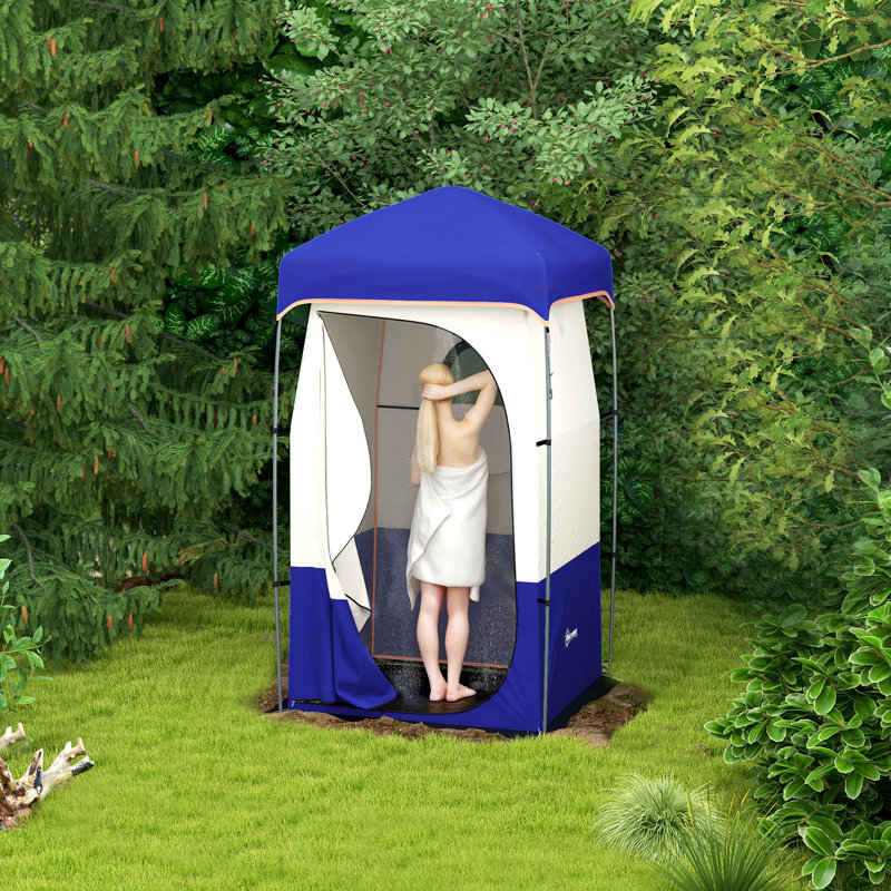 Tente de camping portable, Bleu
